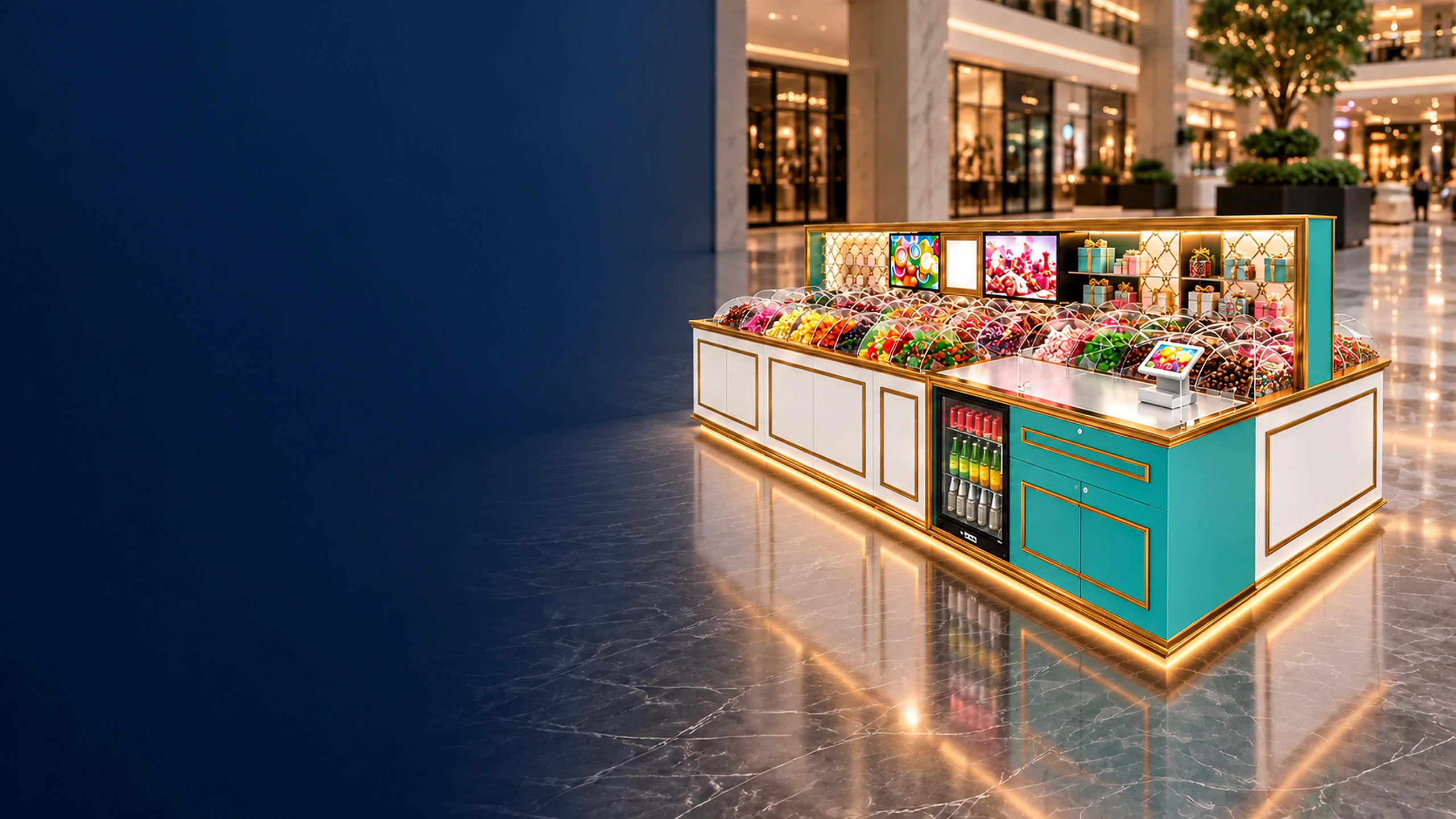 Candy Kiosk custom design and manufacturing reference