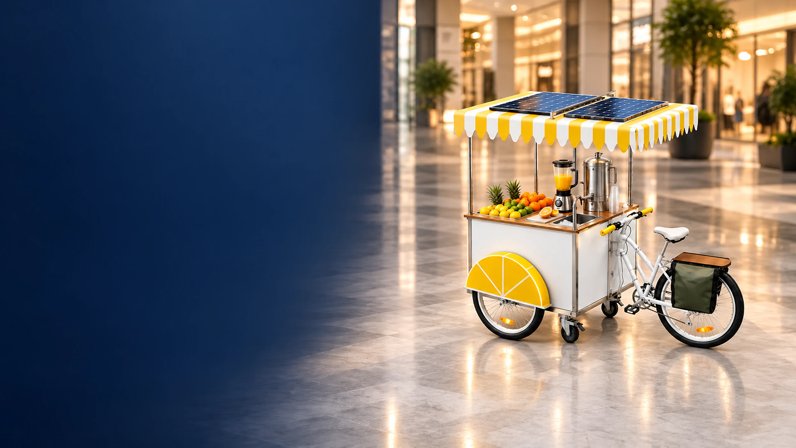 Juice Cart custom design and manufacturing reference