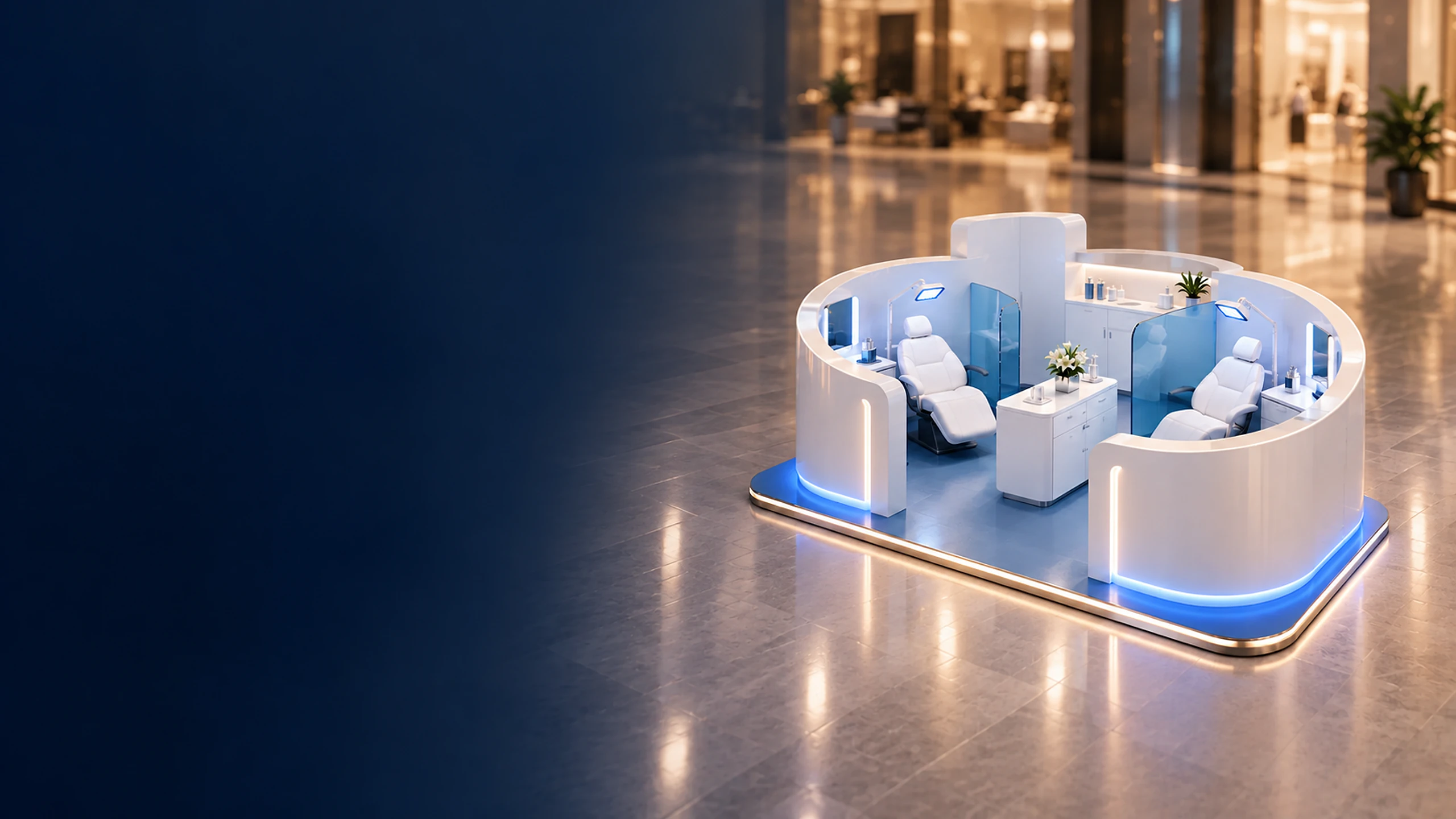 Teeth Whitening Kiosk custom design and manufacturing reference