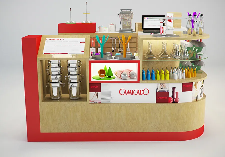 Island Clothing Kiosk by Benson Fixtures