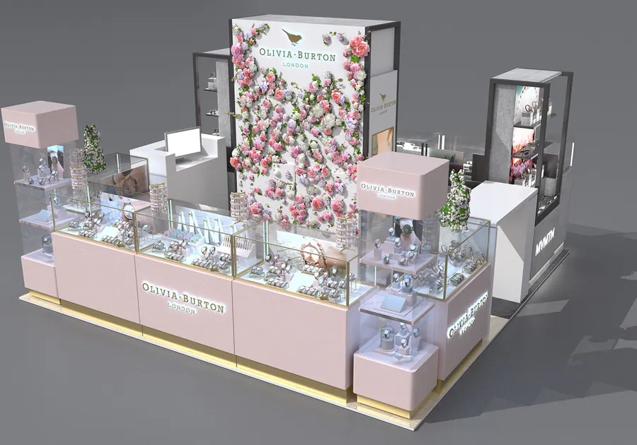 Compact Clothing Kiosk by Benson Fixtures