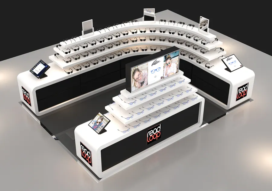 Compact Sunglass Kiosk by Benson Fixtures