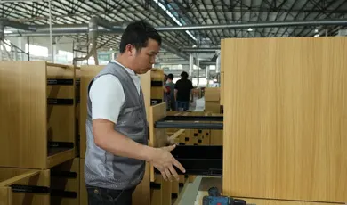 Edge Banding Machines at Benson factory