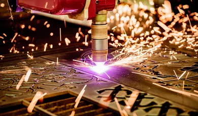 Benson laser cutting process for kiosk manufacturing